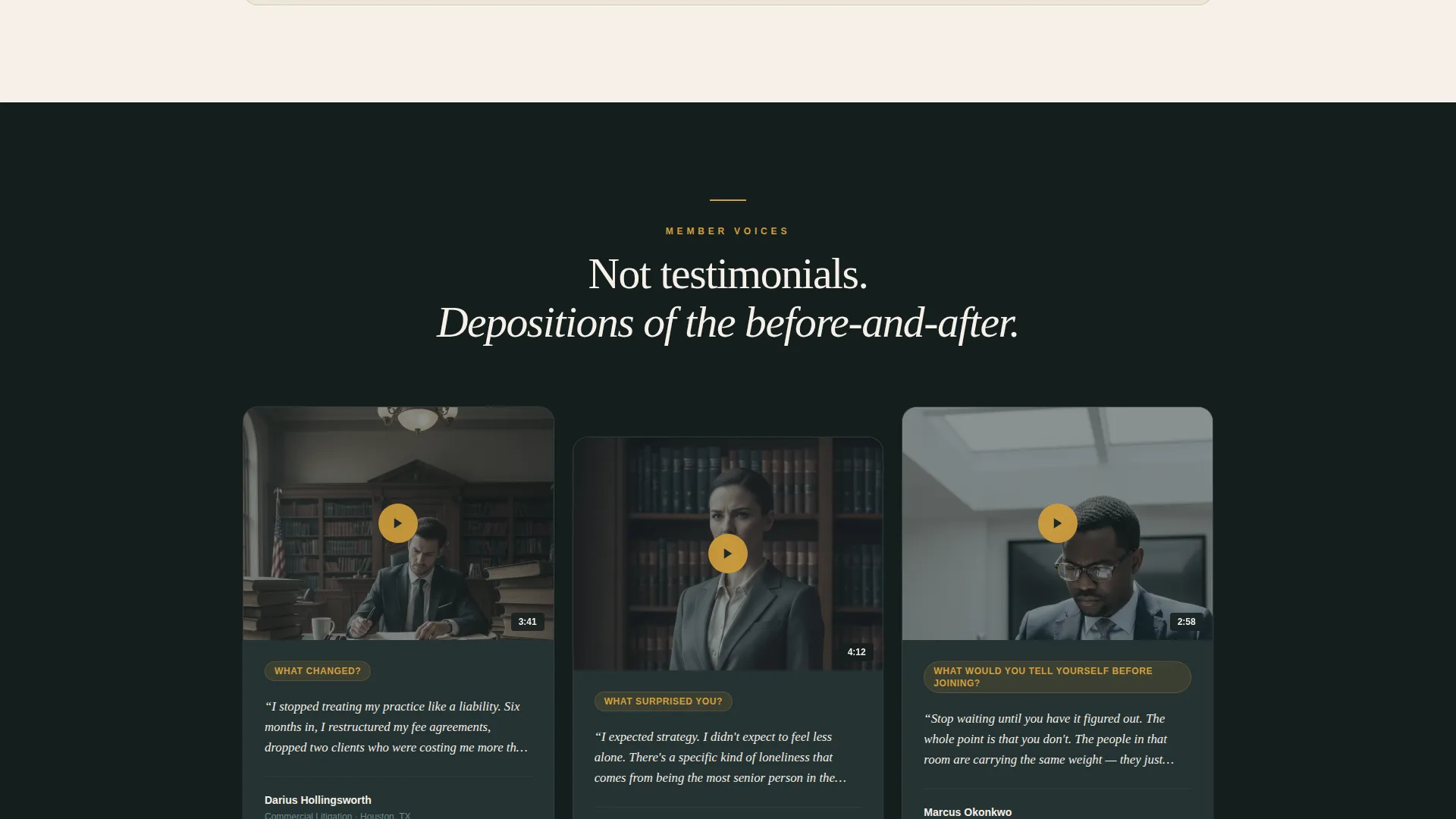Lawyers Mastermind Group Landing Page Template