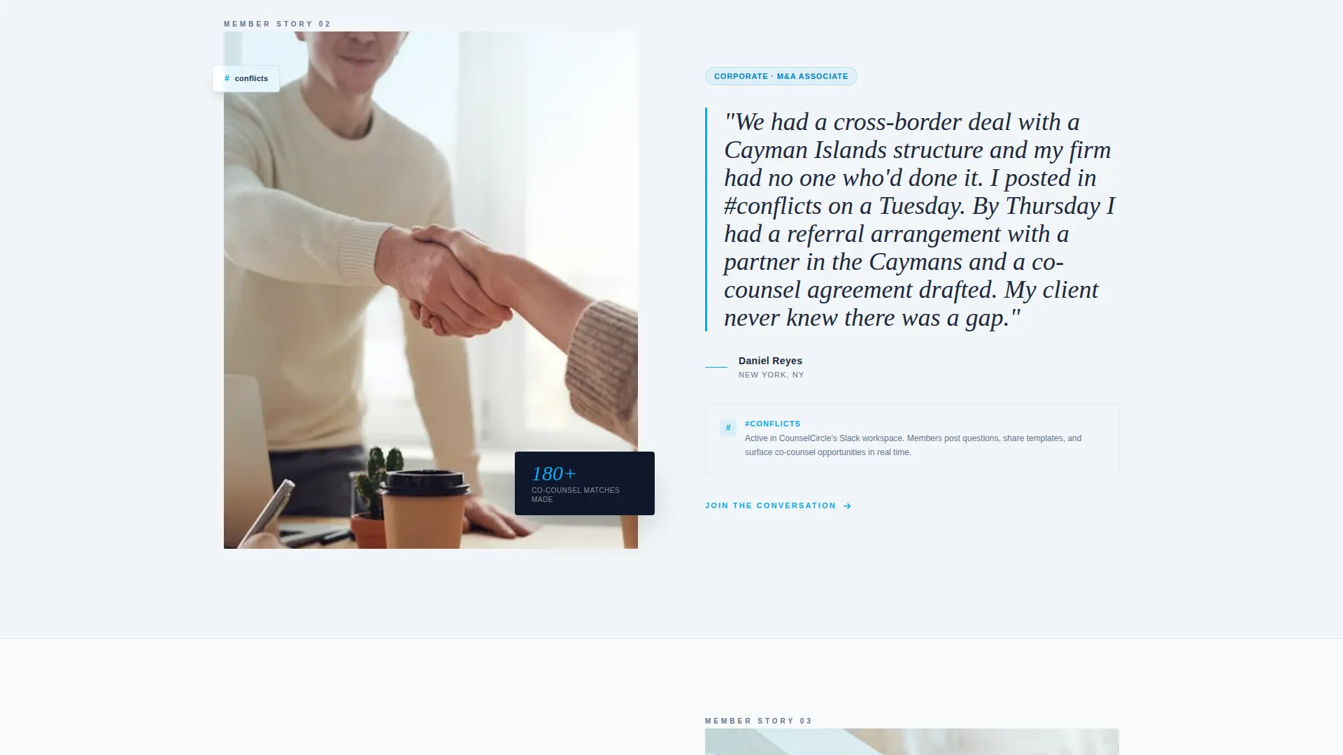 Lawyers Slack Community Landing Page Template