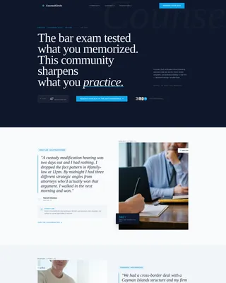 Lawyers Slack Community Landing Page Template