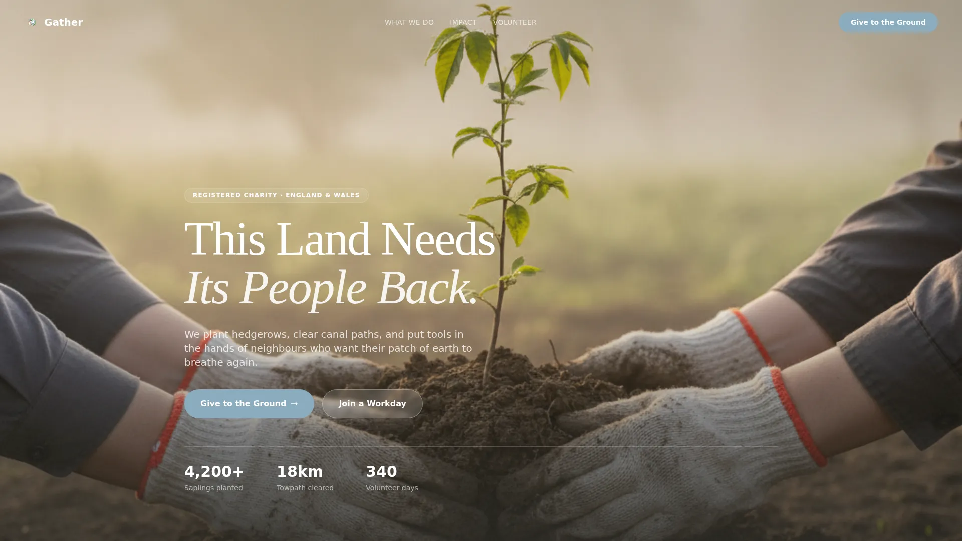 Heartfelt Social Connection Landing Page Template
