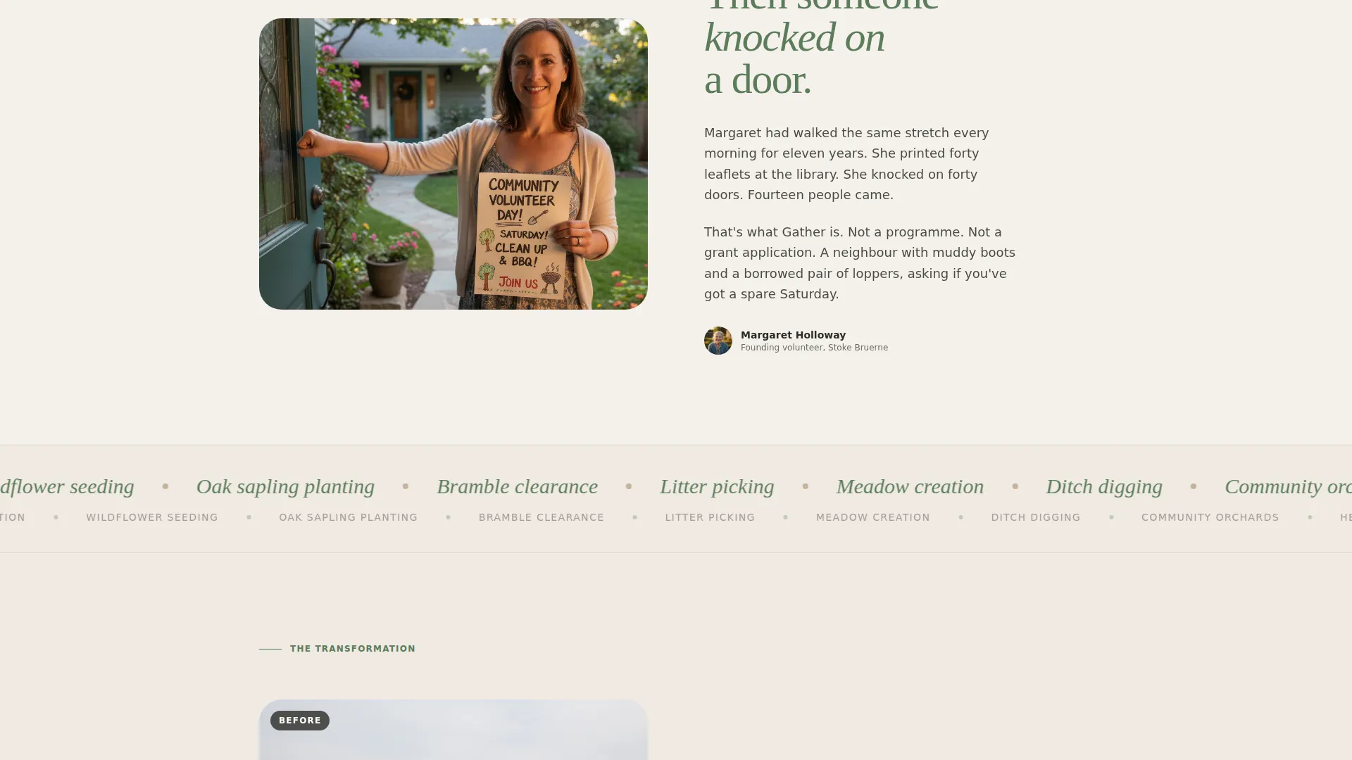Heartfelt Social Connection Landing Page Template