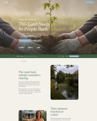 Heartfelt Social Connection Landing Page Template