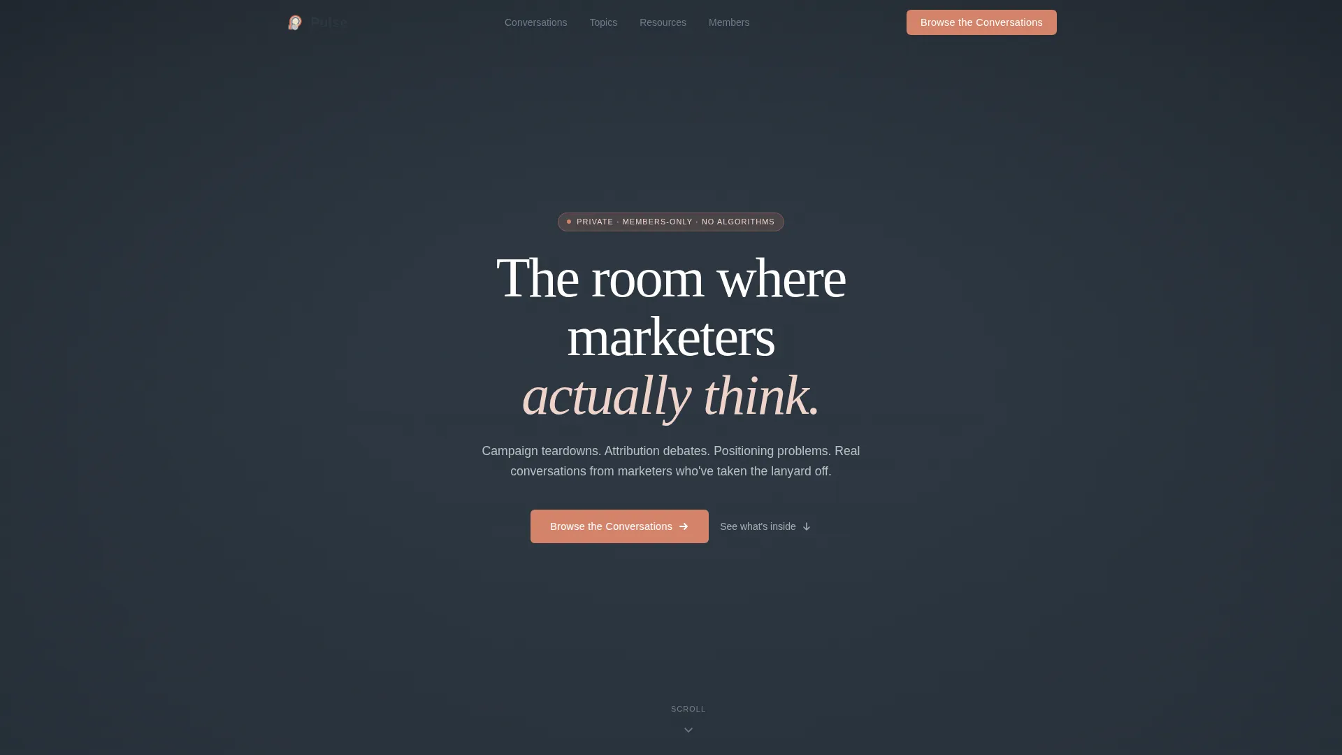 Marketing Professionals Forum Landing Page Template