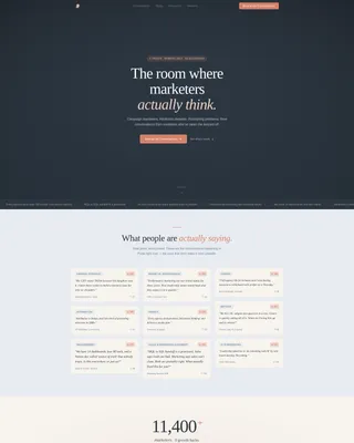 Marketing Professionals Forum Landing Page Template