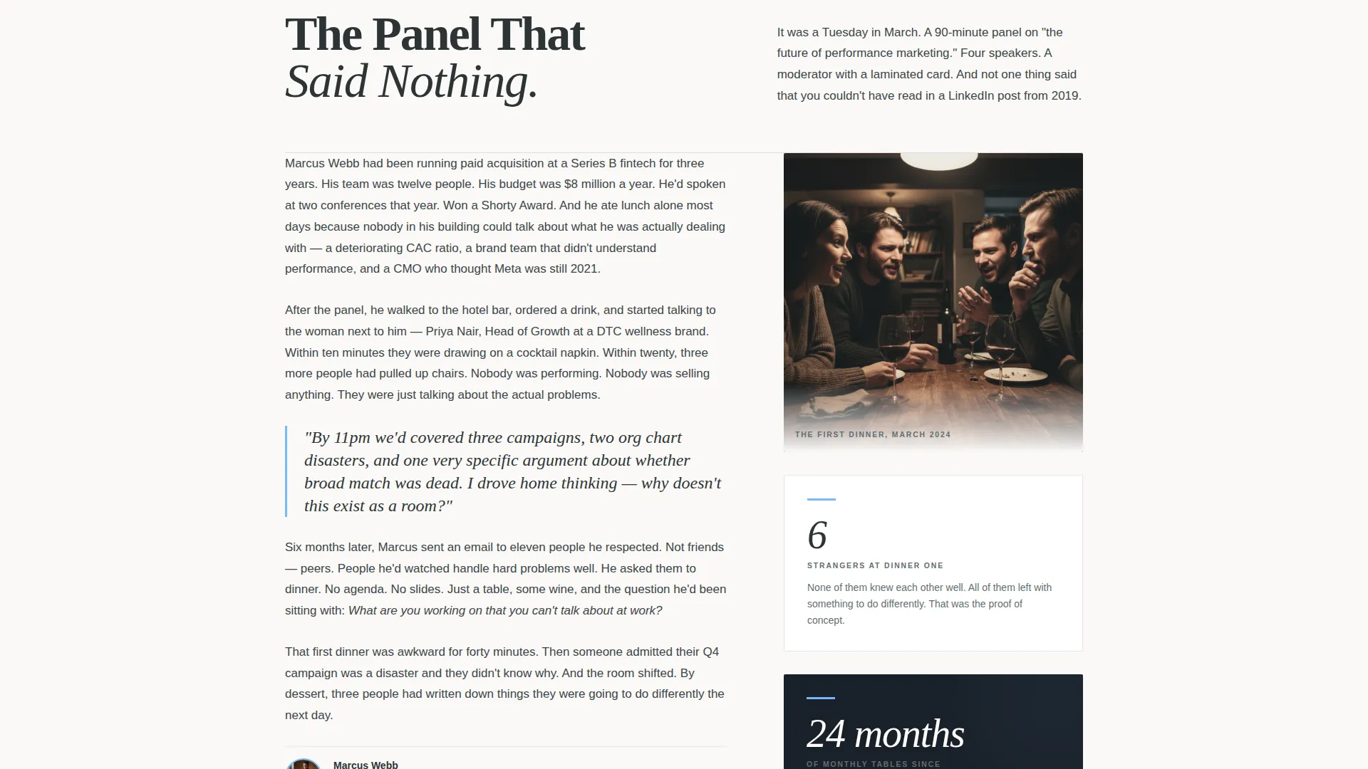 Marketing Mastermind Group Landing Page Template