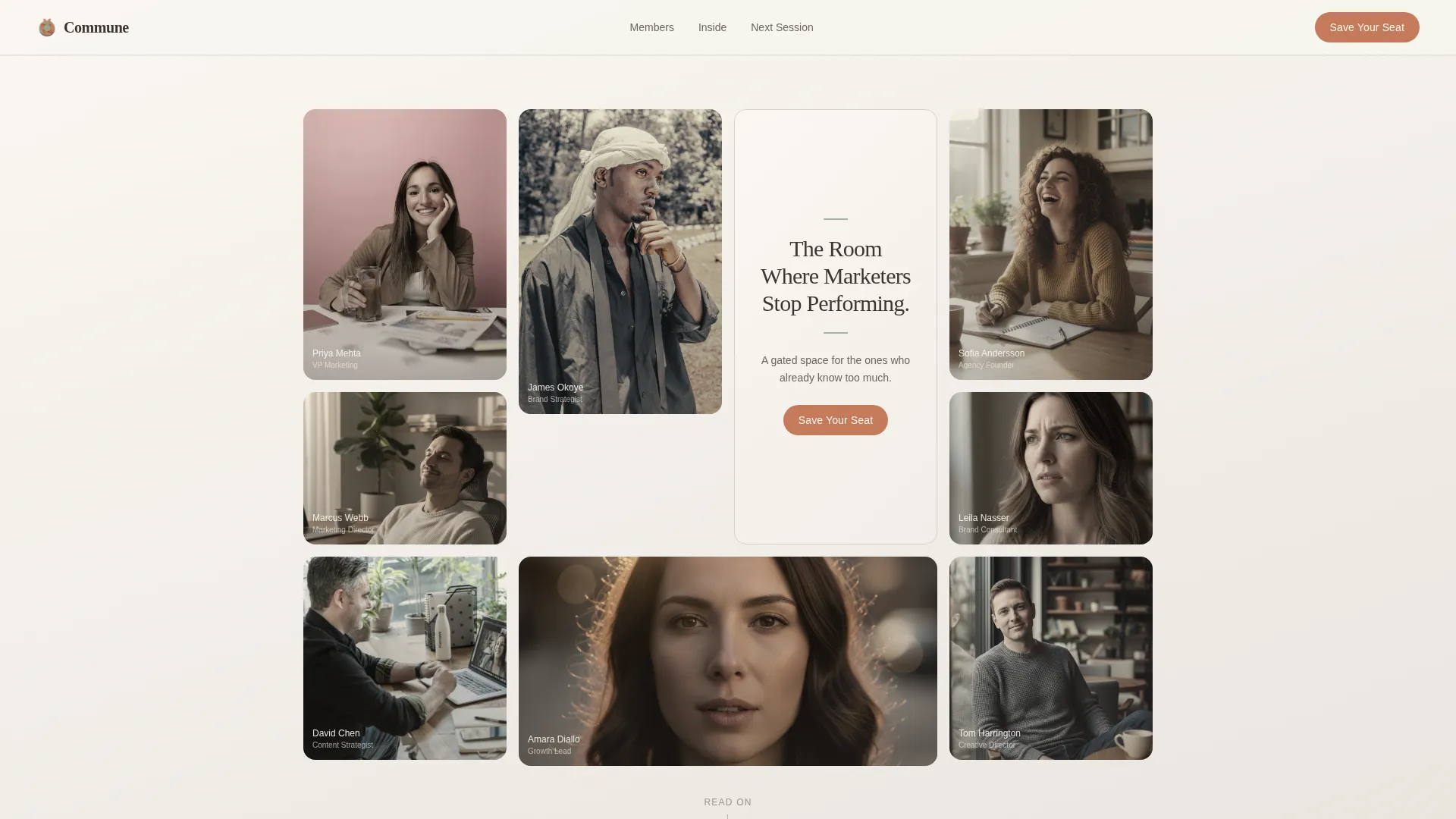 Marketing Community Landing Page Template
