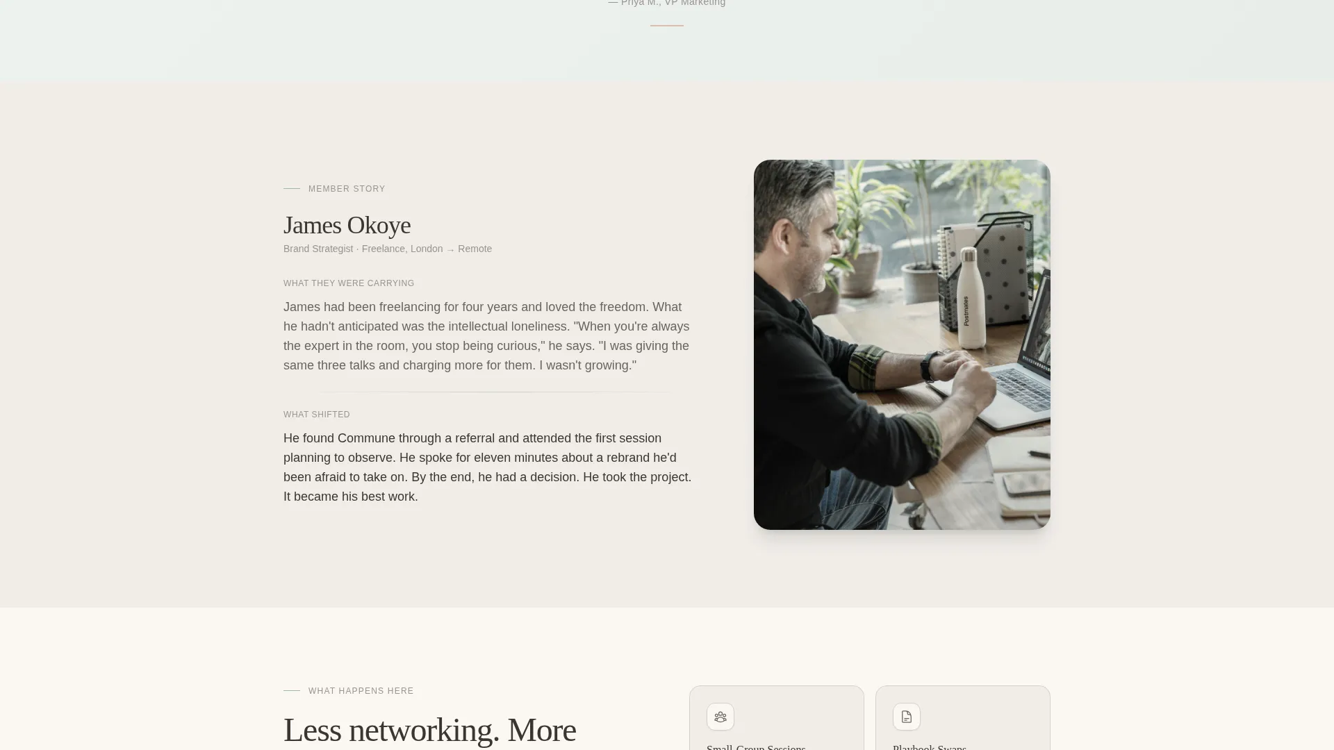 Marketing Community Landing Page Template