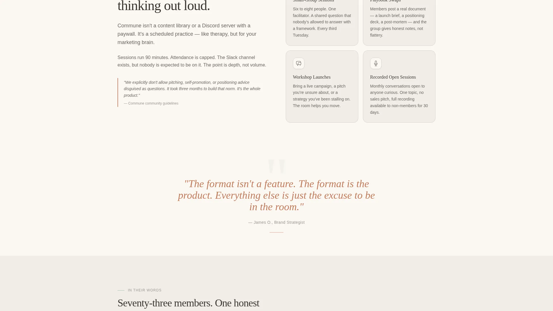 Marketing Community Landing Page Template