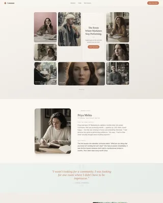 Marketing Community Landing Page Template