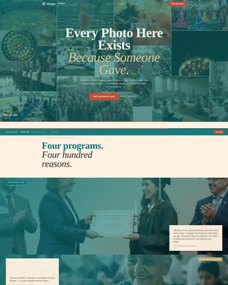 Cultural Association Donation Landing Page Template