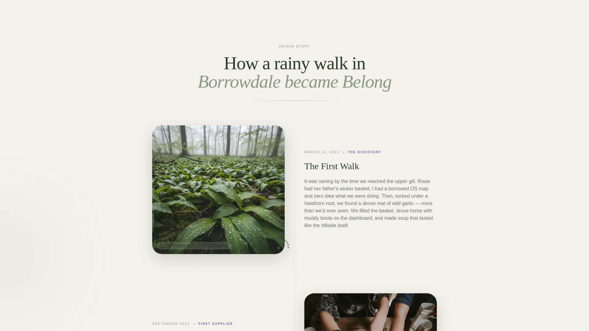 Forager Membership & Subscription Box Landing Page