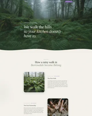 Forager Membership & Subscription Box Landing Page