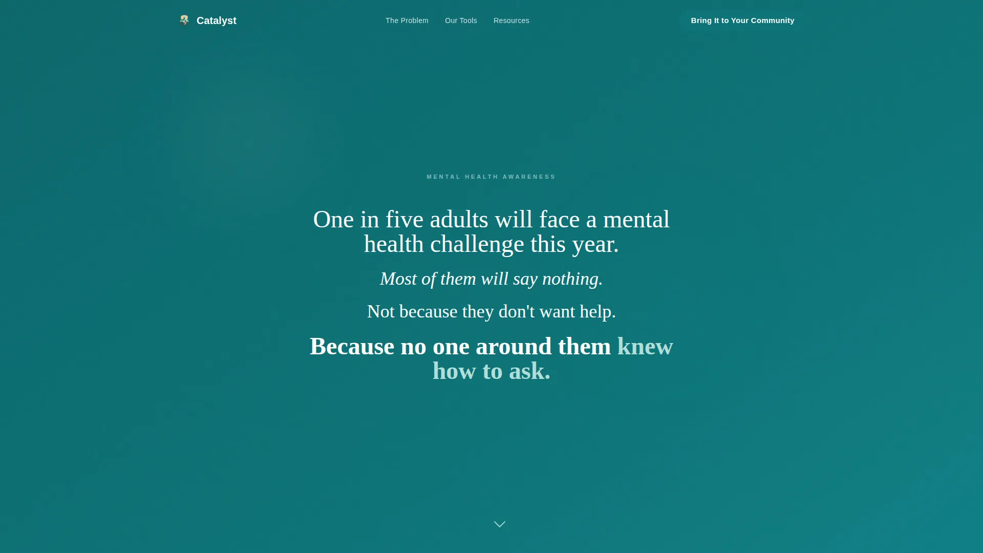 Mental Health Awareness Nonprofit Landing Page Template
