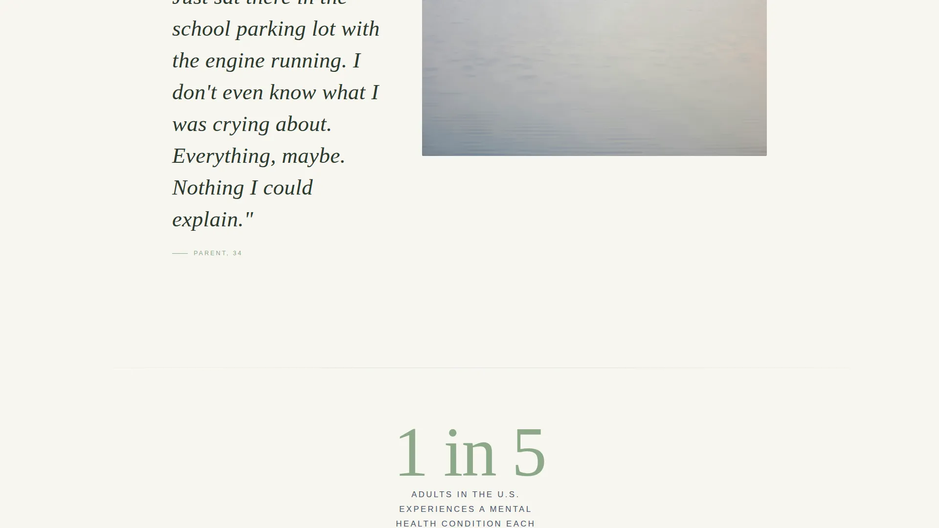 Mental Health Awareness Campaign Landing Page