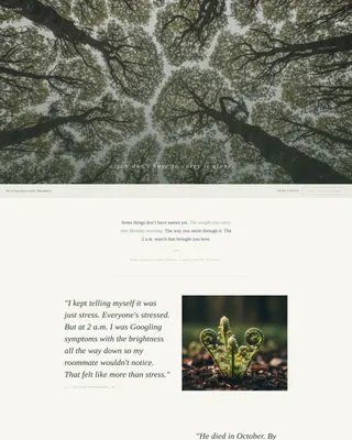 Mental Health Awareness Campaign Landing Page