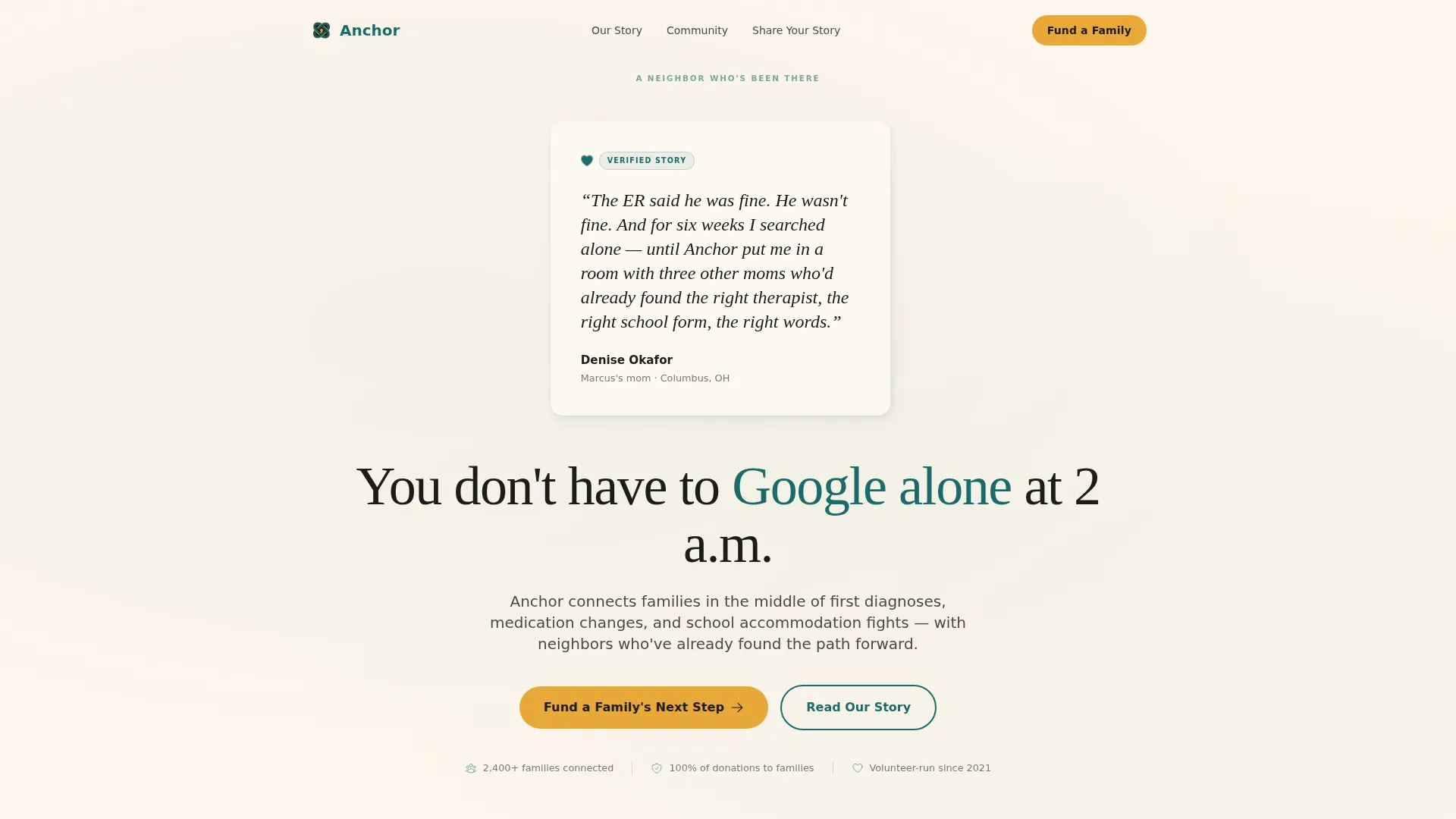 Mental Health Mutual Aid Nonprofit Landing Page Template