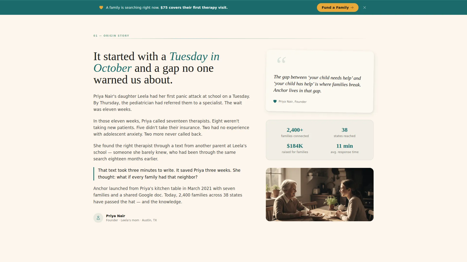 Mental Health Mutual Aid Nonprofit Landing Page Template