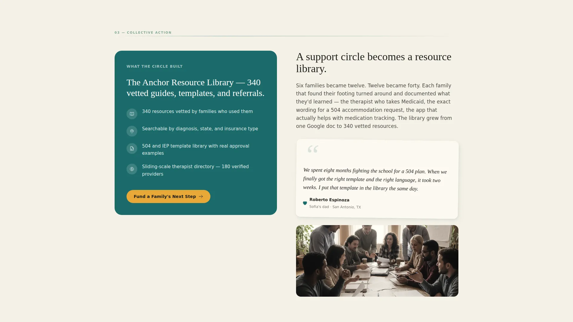 Mental Health Mutual Aid Nonprofit Landing Page Template
