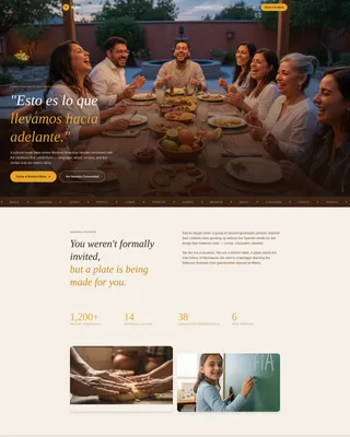 Latin American Community Portfolio & Case Study Website Template