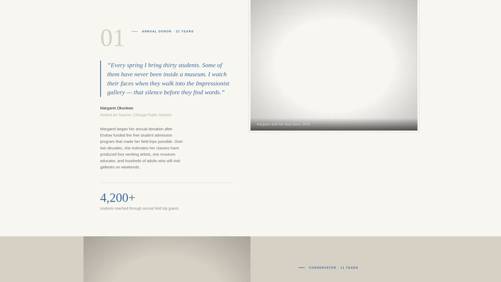 Museum Foundation Landing Page Template