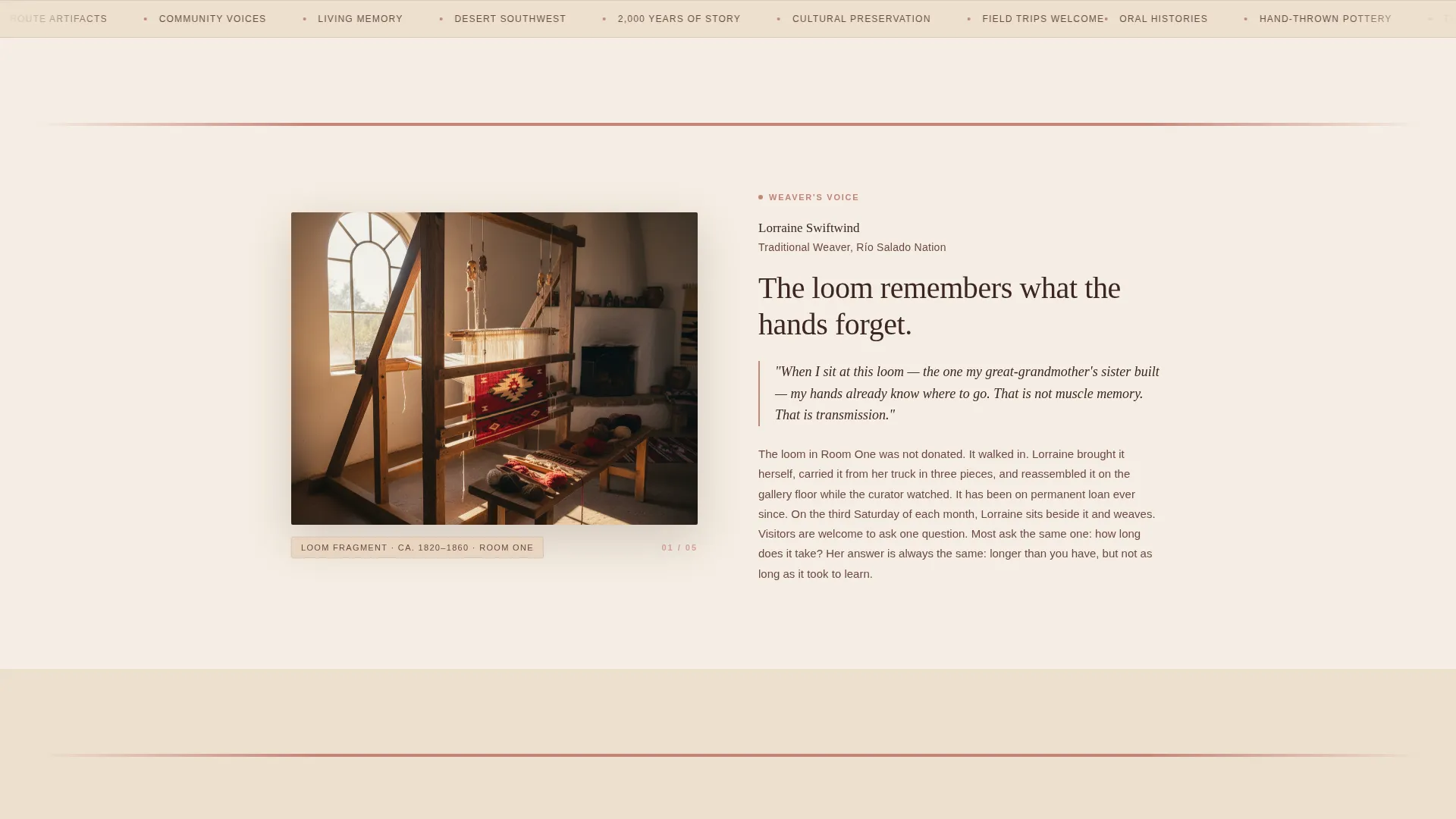 Museum & Cultural Center Donation Landing Page Template