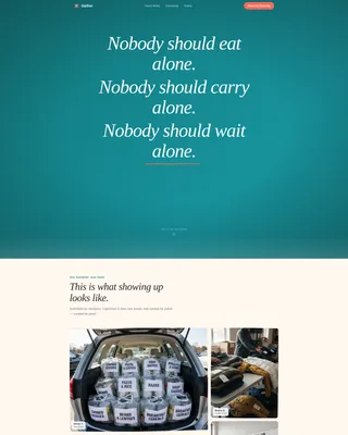 Mutual Aid Network Landing Page Template
