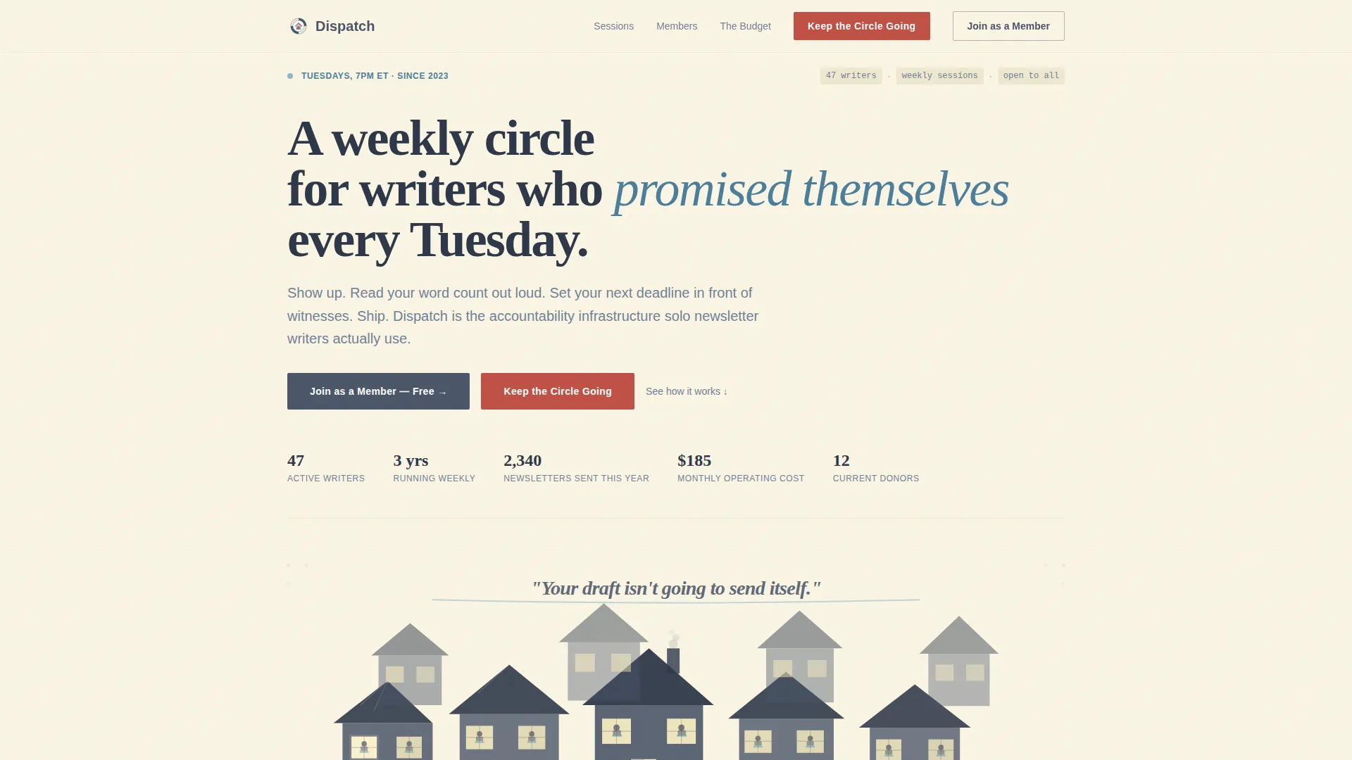 Civic Newsletter Accountability Group Landing Page