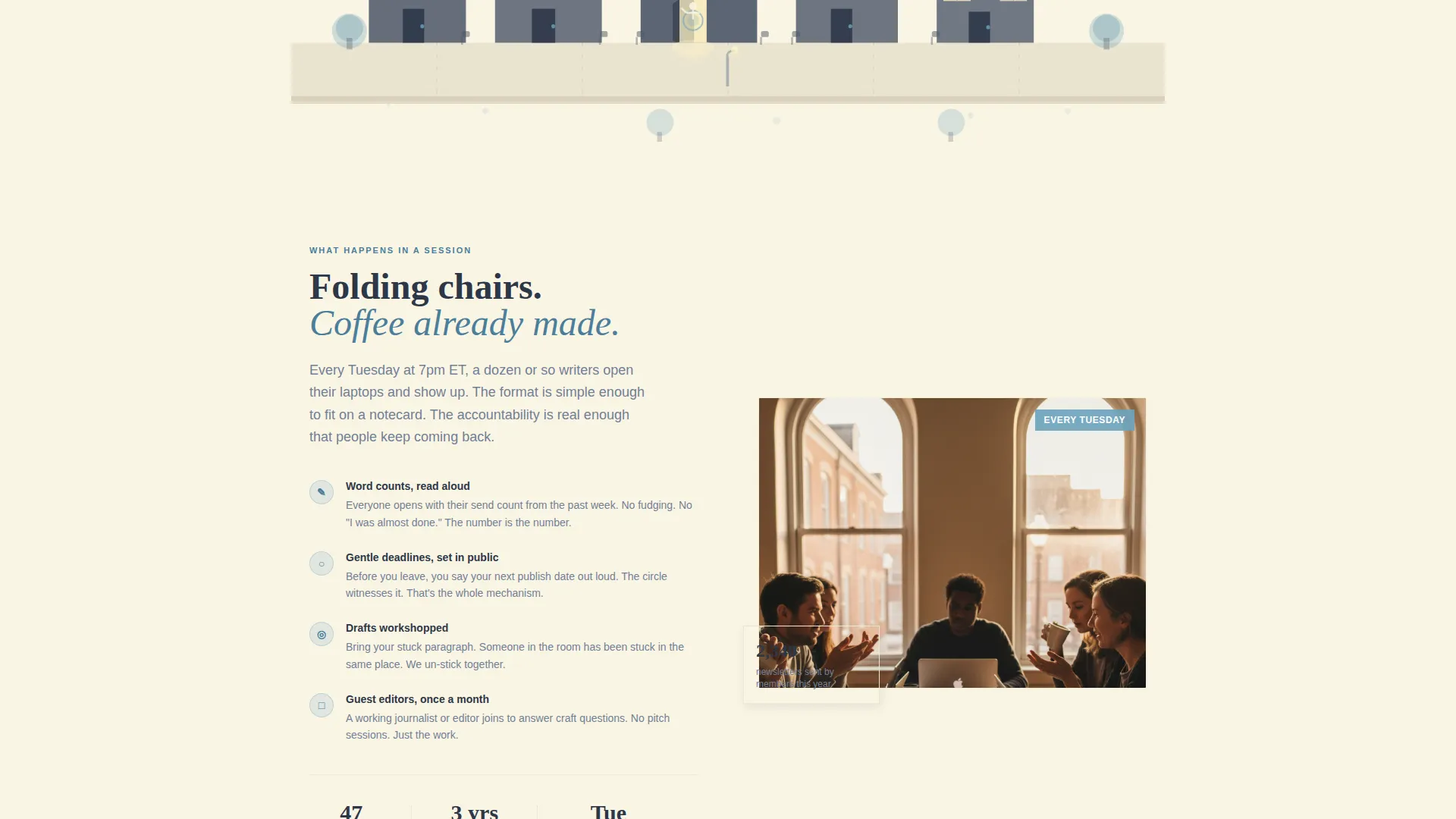 Civic Newsletter Accountability Group Landing Page