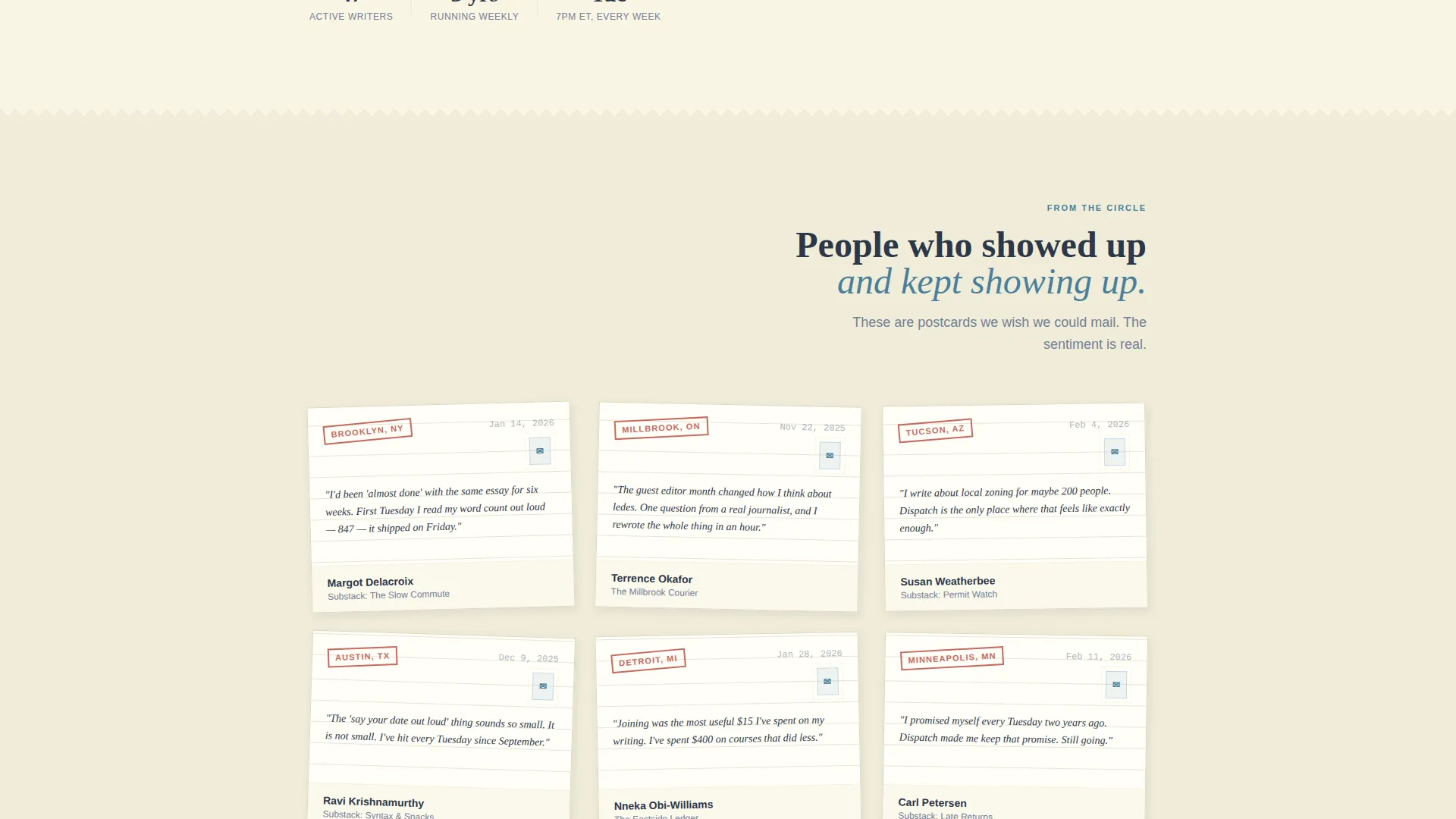 Civic Newsletter Accountability Group Landing Page