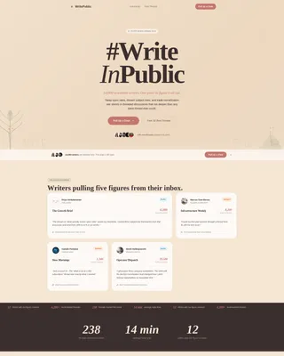Thriving Newsletterwriters Landing Page Template