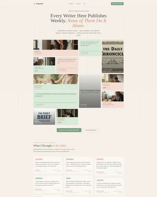Newsletter Peer Advisory Board Landing Page Template
