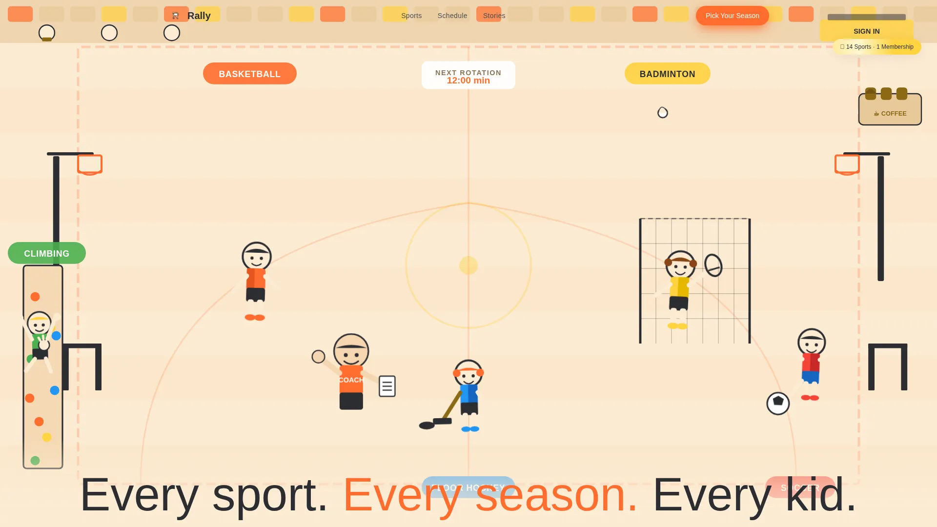 Kids Sports & Dance Academy Professional Website Template