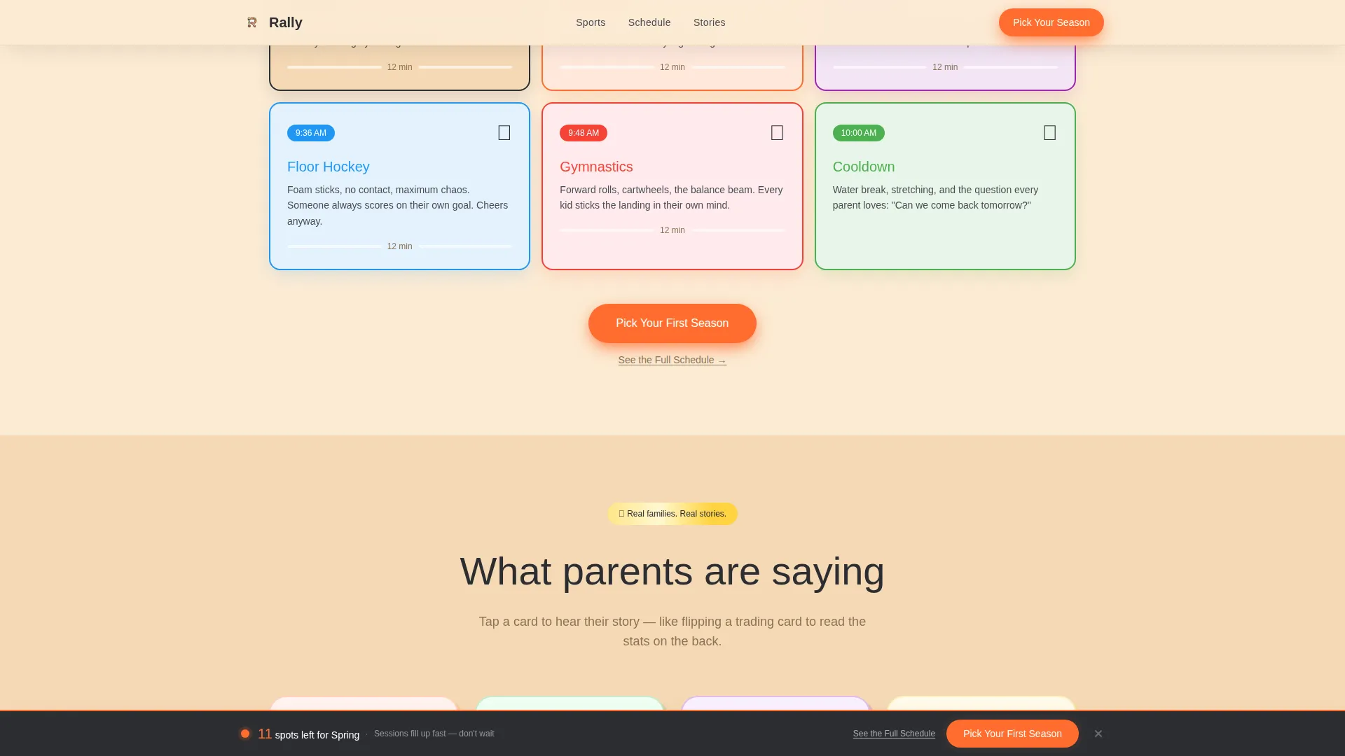 Kids Sports & Dance Academy Professional Website Template