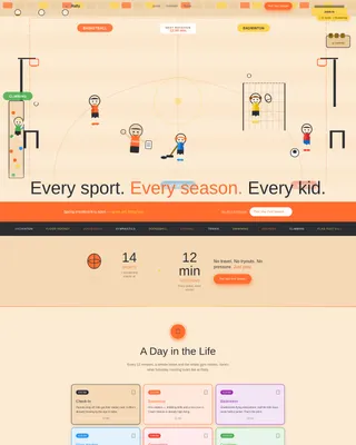 Kids Sports & Dance Academy Professional Website Template