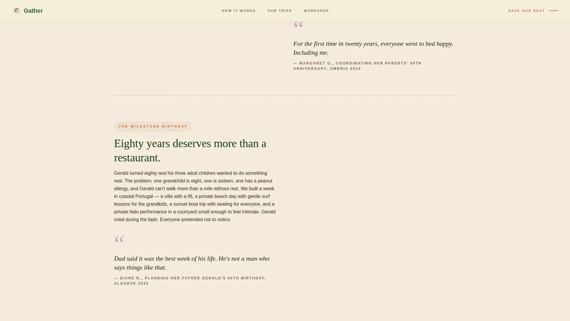 Family Travel & Experience Blog Website Template