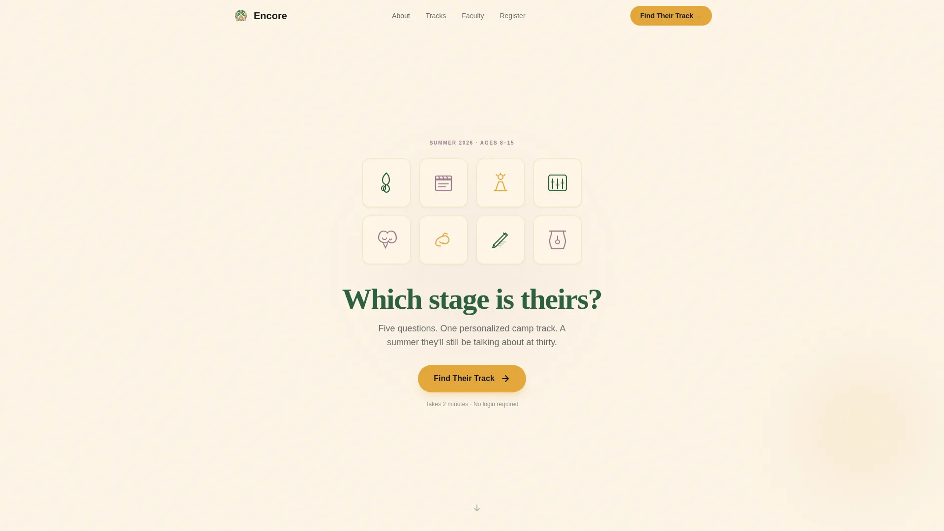 Summer Camp & Outdoor Program Specialist Professional Website Template