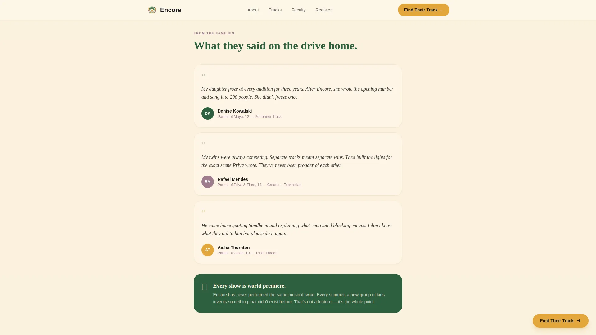 Summer Camp & Outdoor Program Specialist Professional Website Template