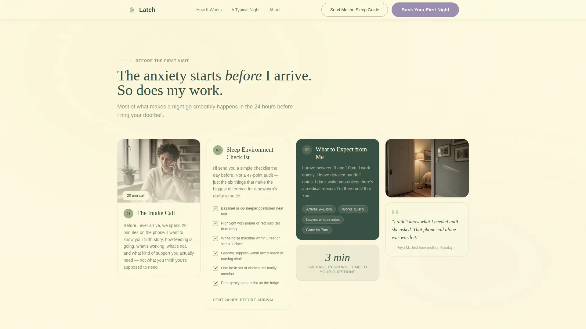 Nanny & Au Pair Specialist Booking Website Template