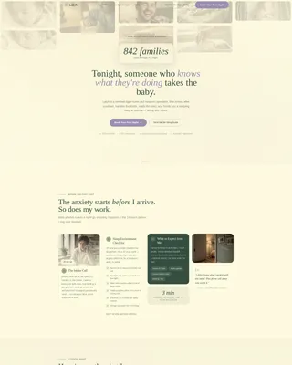 Nanny & Au Pair Specialist Booking Website Template
