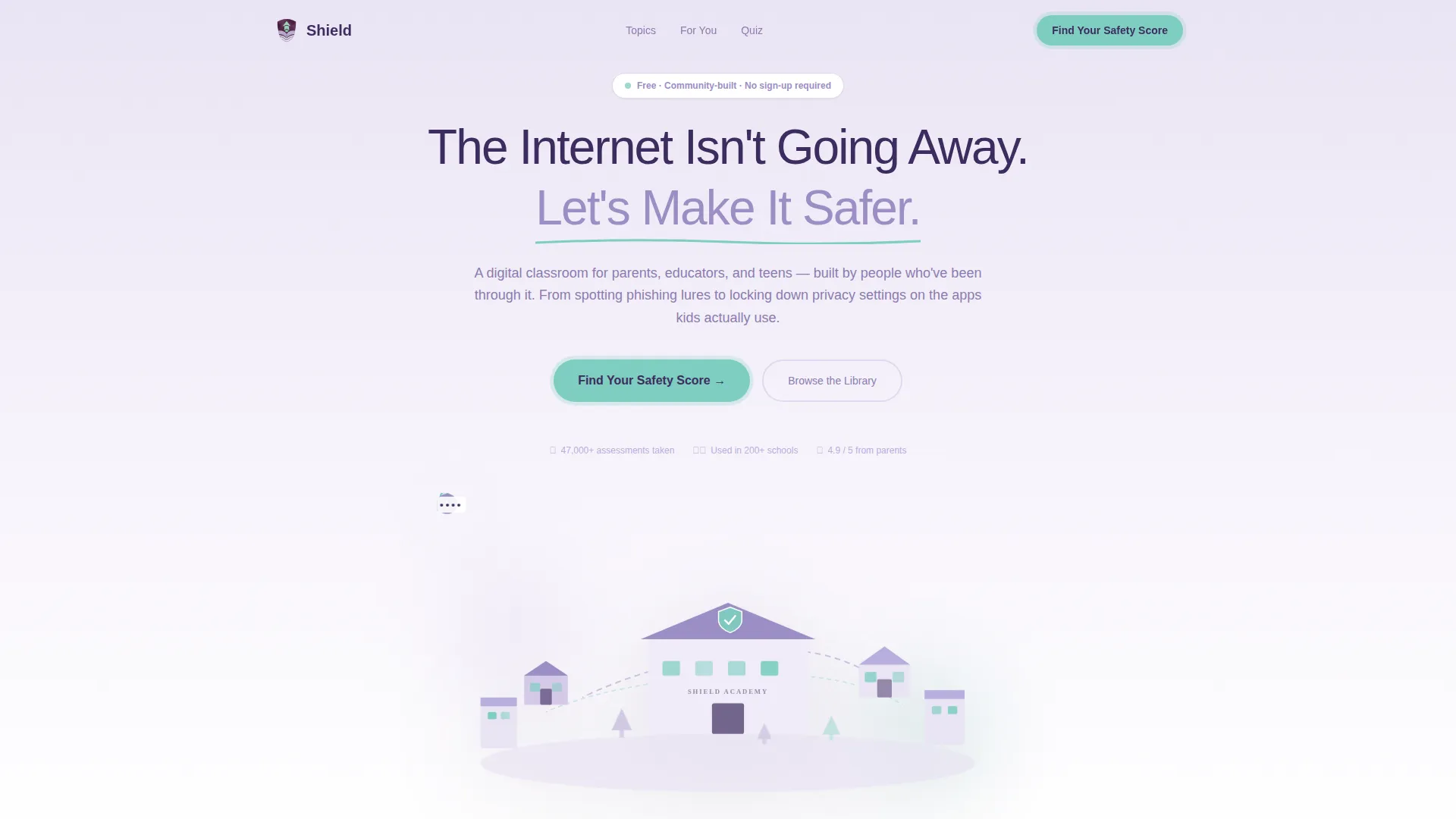 Kids Online Safety & Tech Education Website Template