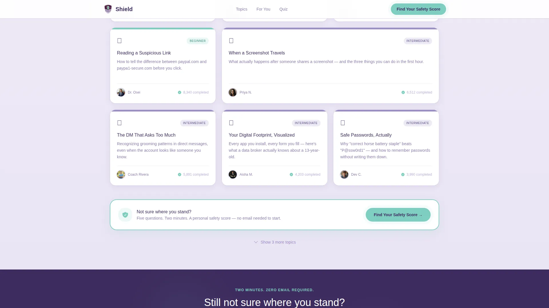 Kids Online Safety & Tech Education Website Template