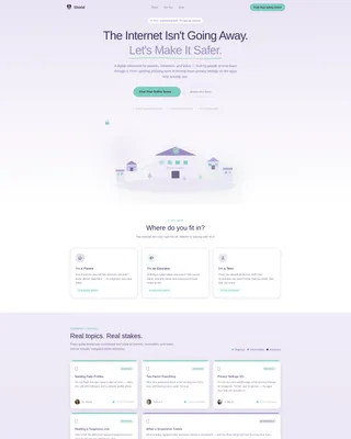 Kids Online Safety & Tech Education Website Template
