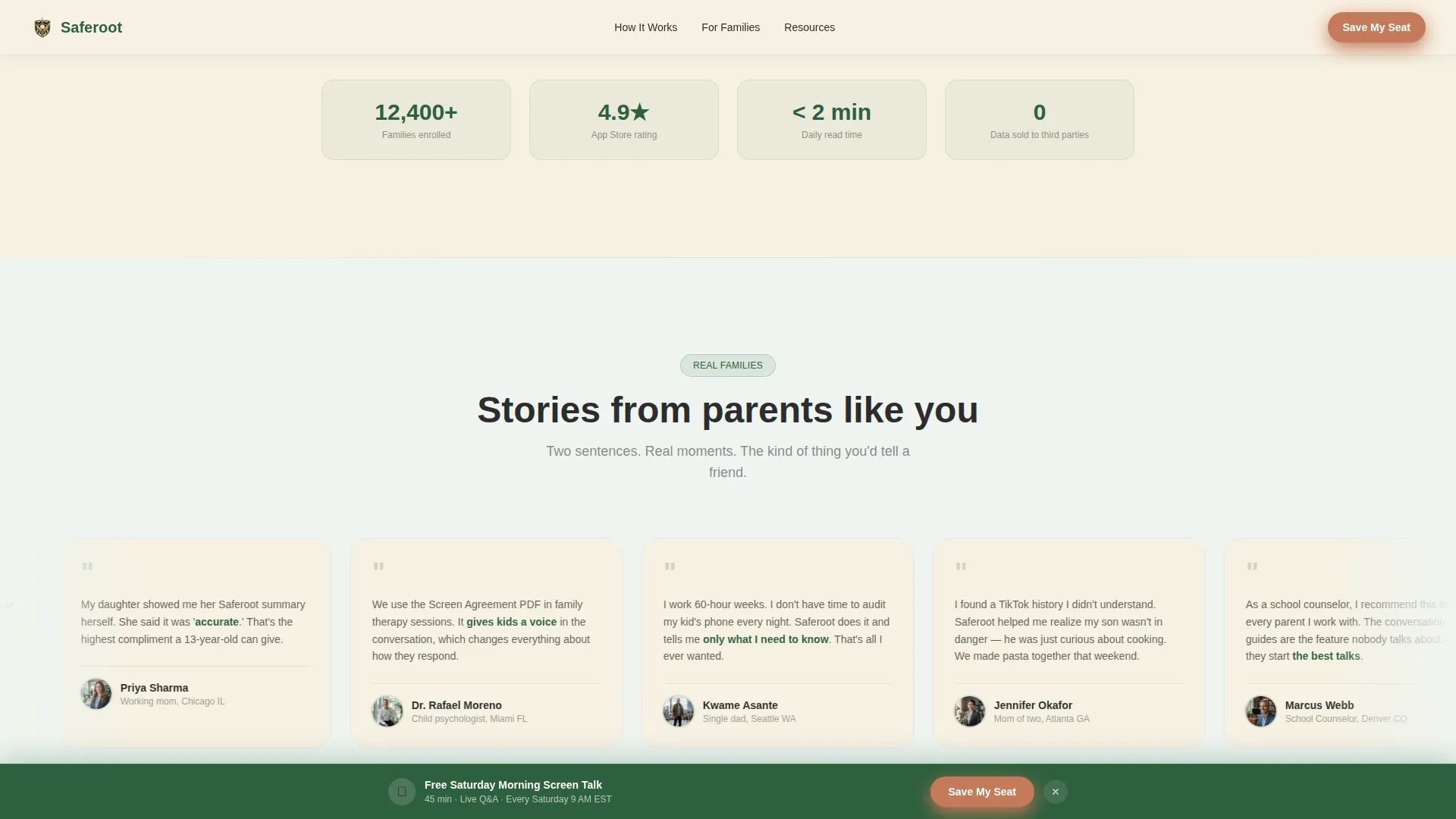 Trusted Parental Control Landing Page Template