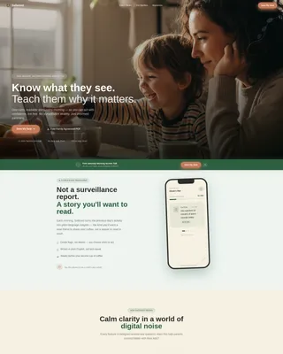 Trusted Parental Control Landing Page Template