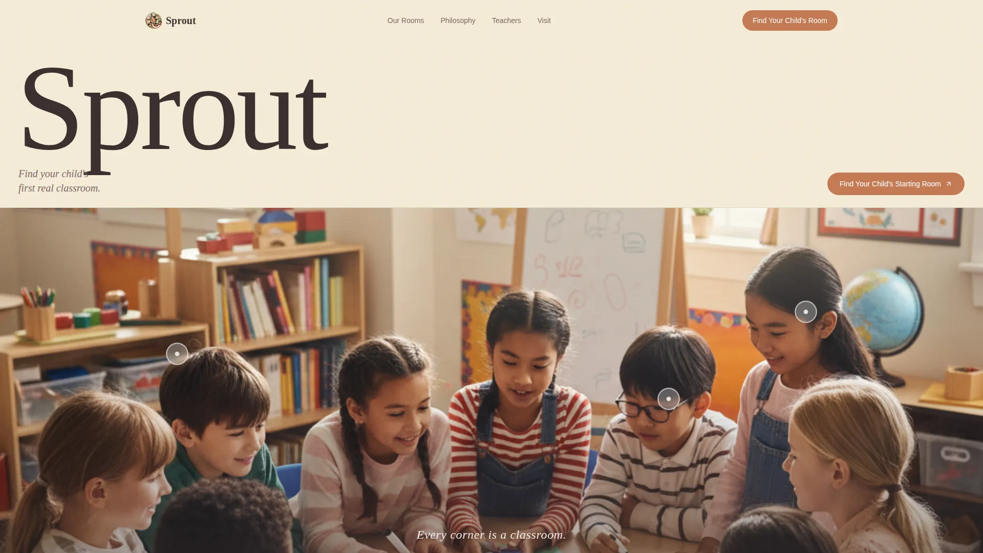 Preschool & Play School Booking Website Template