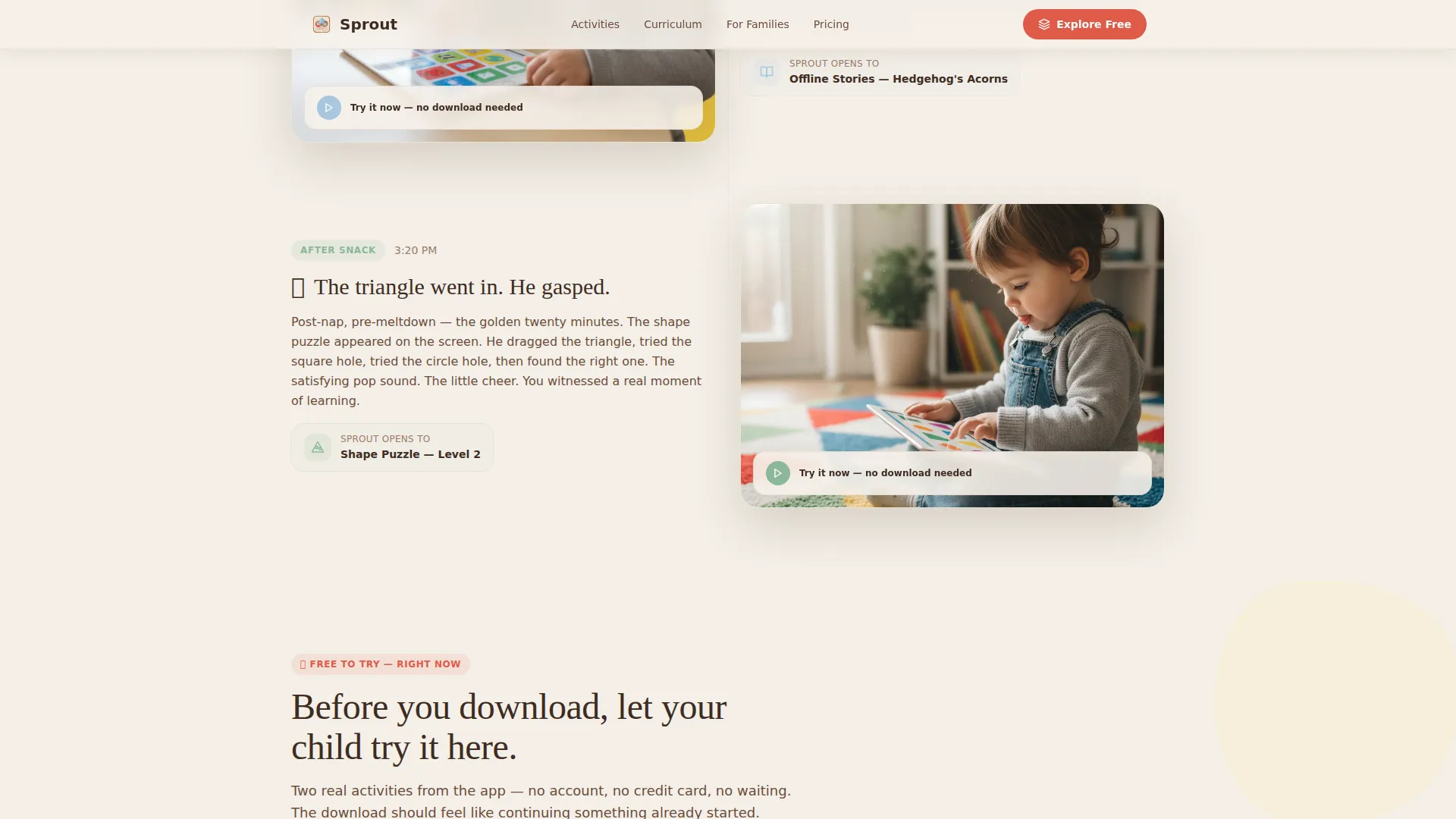 Preschool (3-5) Products & Education Website Template