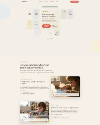 Preschool (3-5) Products & Education Website Template