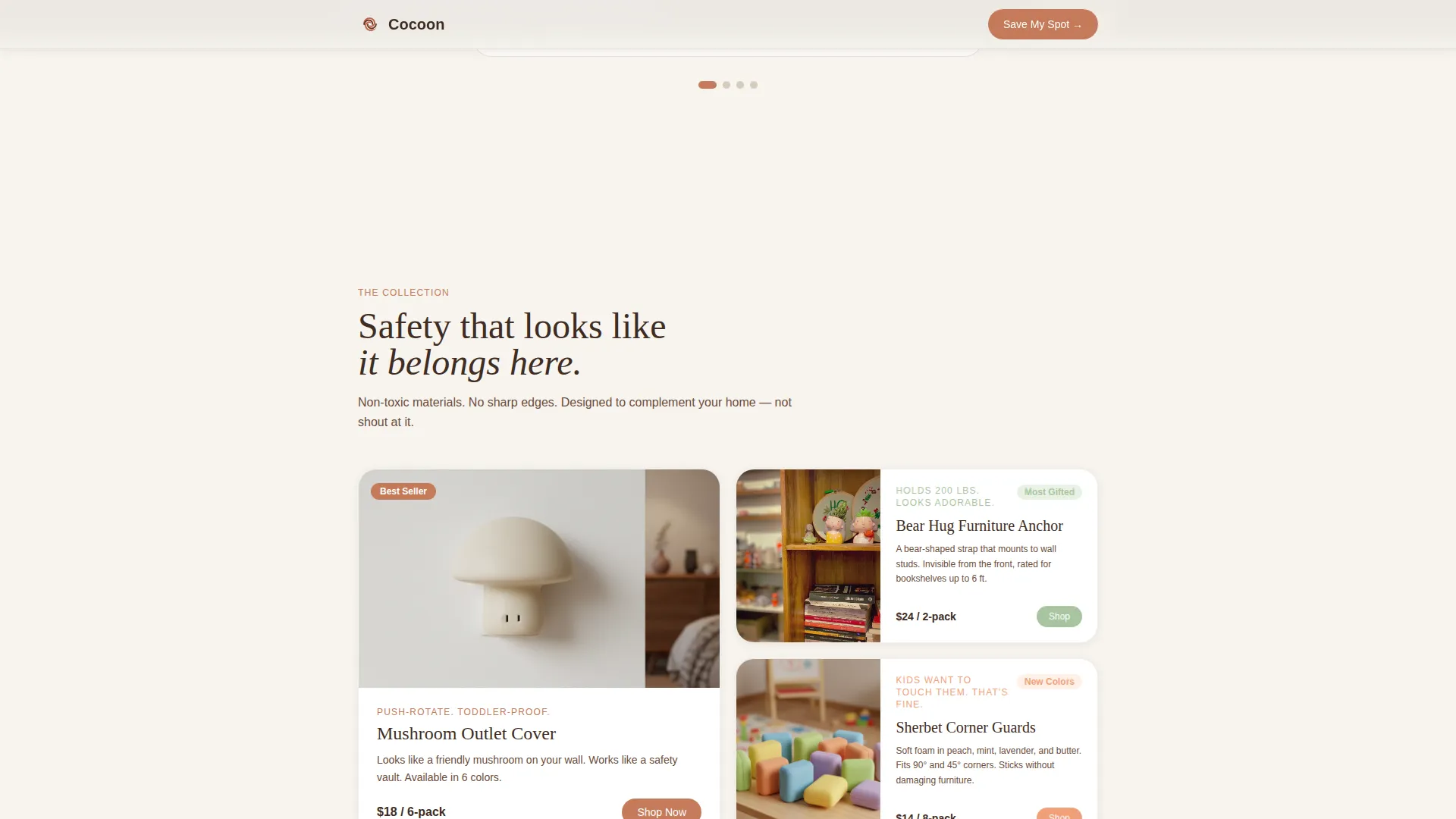 Preschool (3-5) Products & Directory Website Template