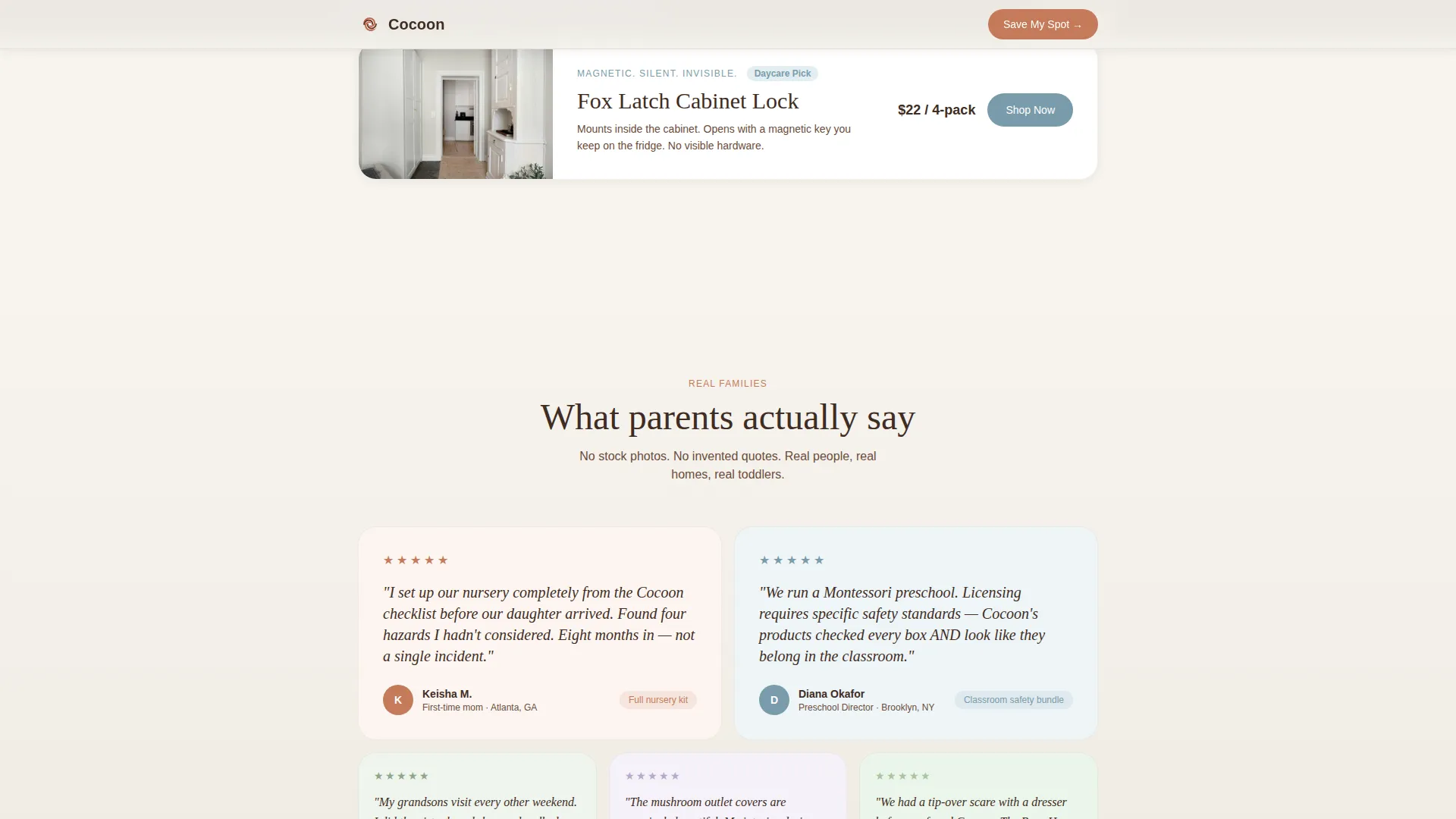 Preschool (3-5) Products & Directory Website Template