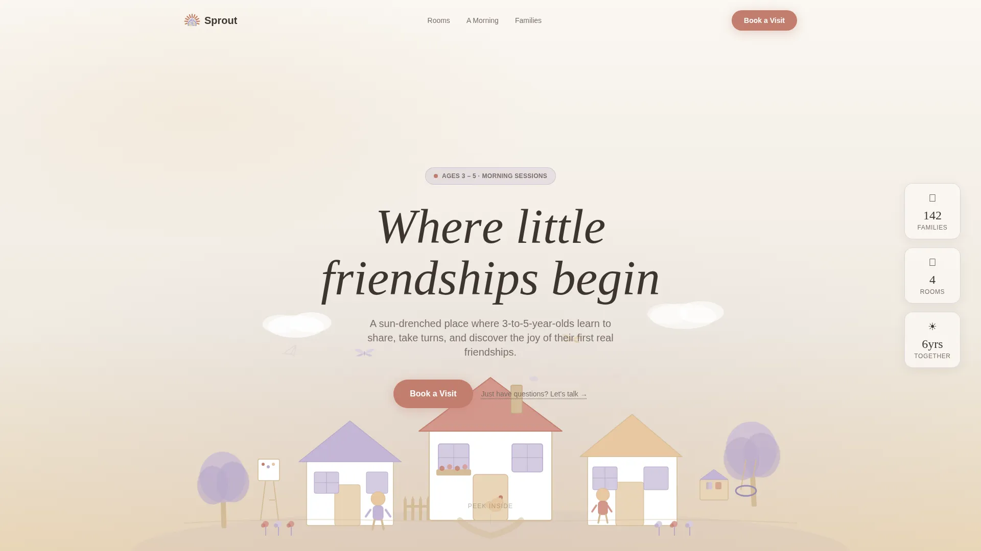 Preschool Landing Page Template for Early Childhood Programs